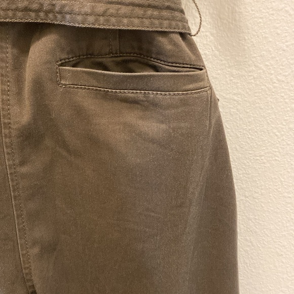 Banana Republic Twill Off The Shoulder Brown Jumpsuit - Picture 9 of 9